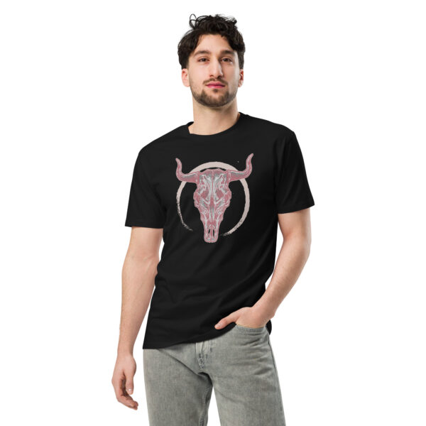 Unisex premium t-shirt Half Moon Cow Skull